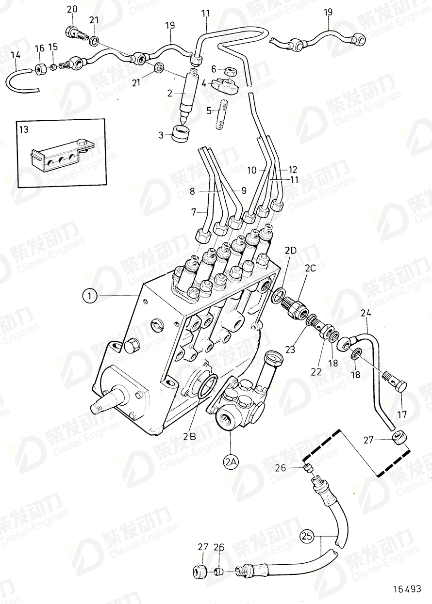 volvo penta O-ring 1699652 Drawing